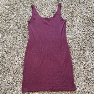 Sleeveless Burgundy Dress